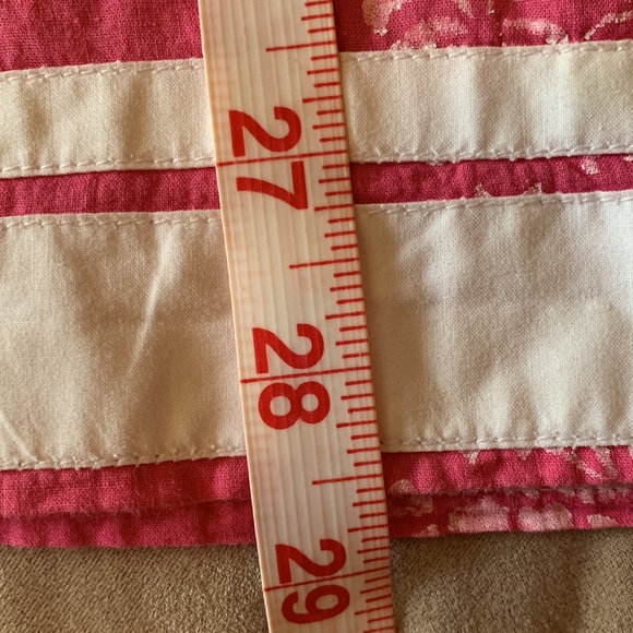 TUNICLOVE. Pink & white floral print Tunic. White trim. Long sleeves. V-… - Picture 11 of 11